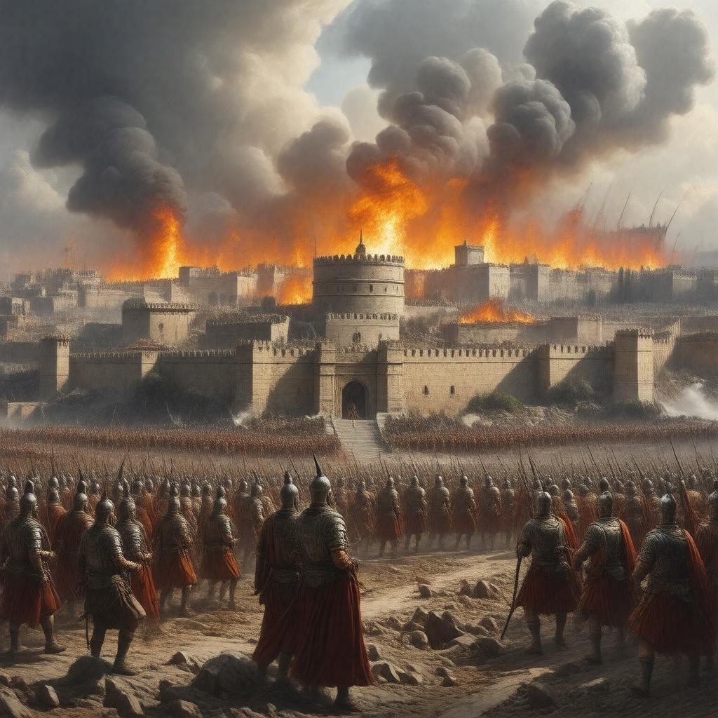 AI-created image of Siege of Jerusalem (70 CE)