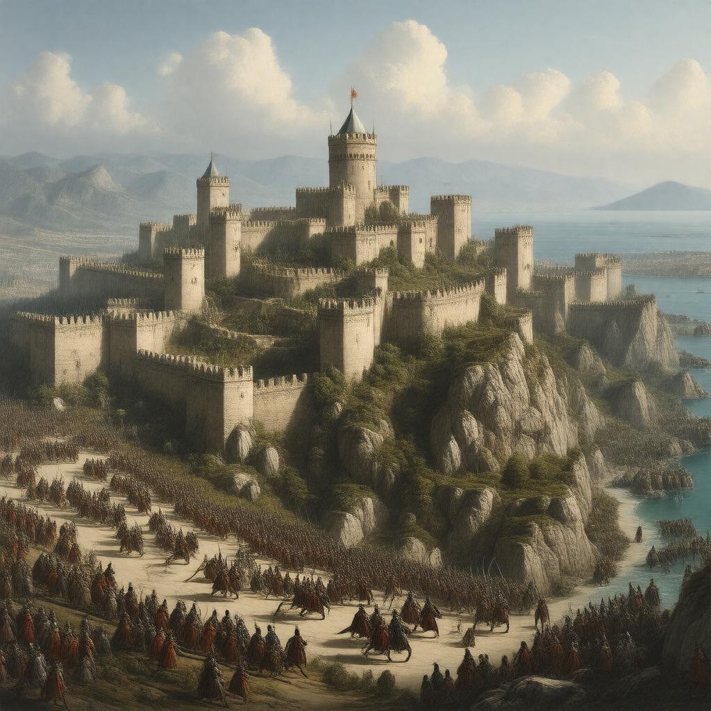 AI-created image of Siege of Rhodes (1522)