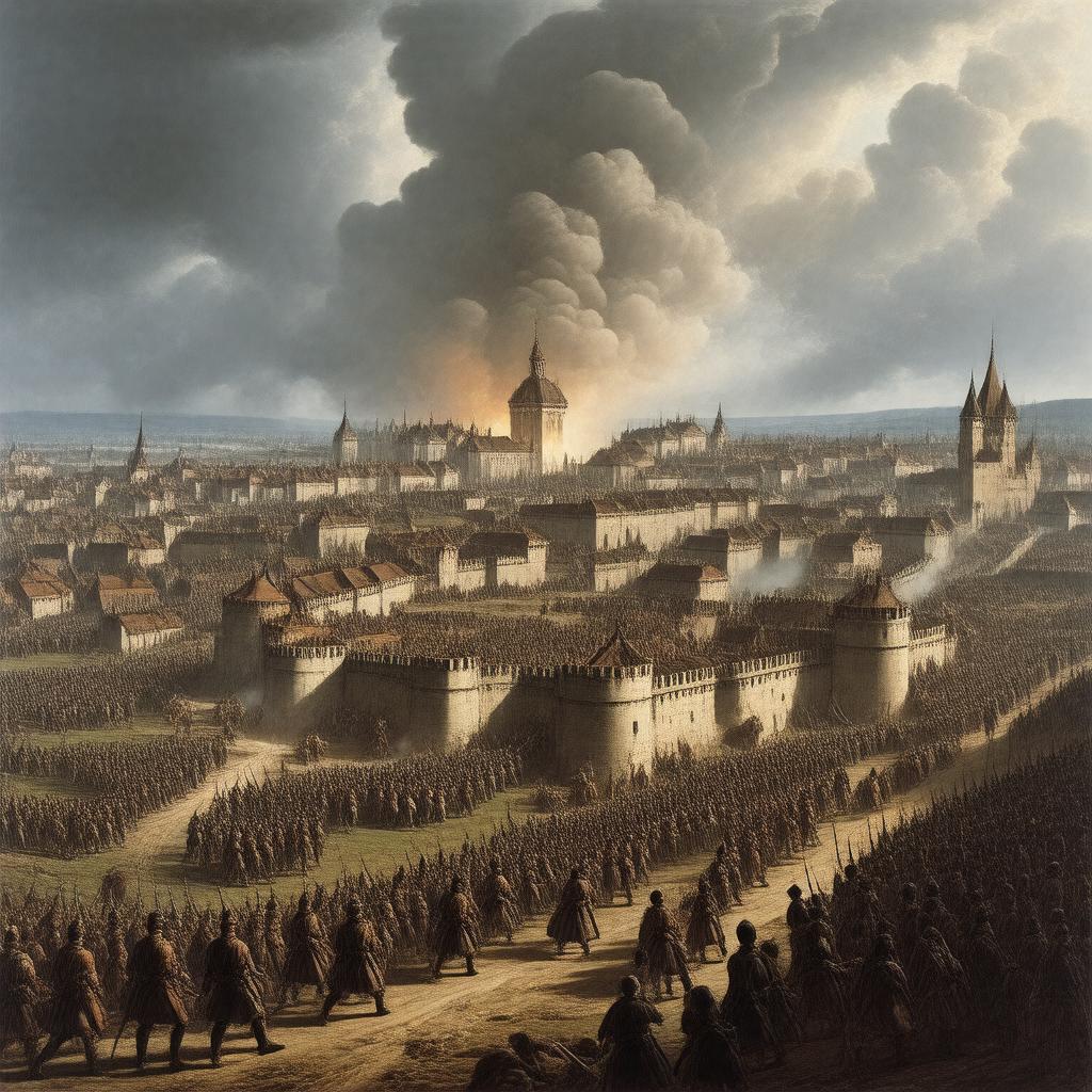 Click to view larger image AI-created image of Siege of Strasbourg (1870)