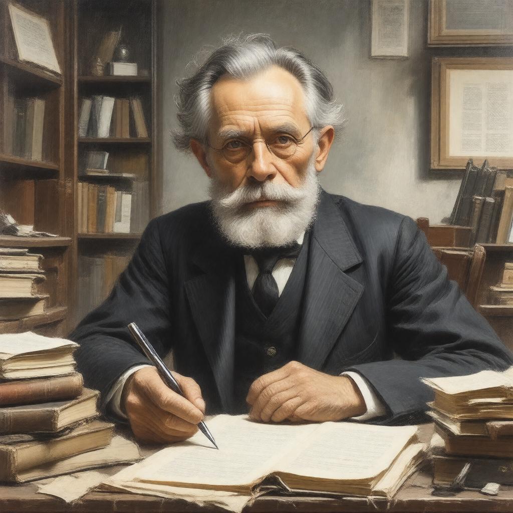 AI-created image of Siegfried Lenz