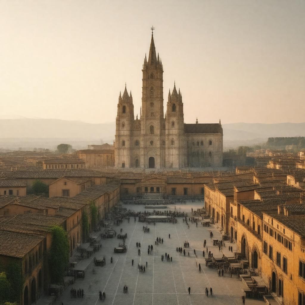 AI-created image of Siena, Italy