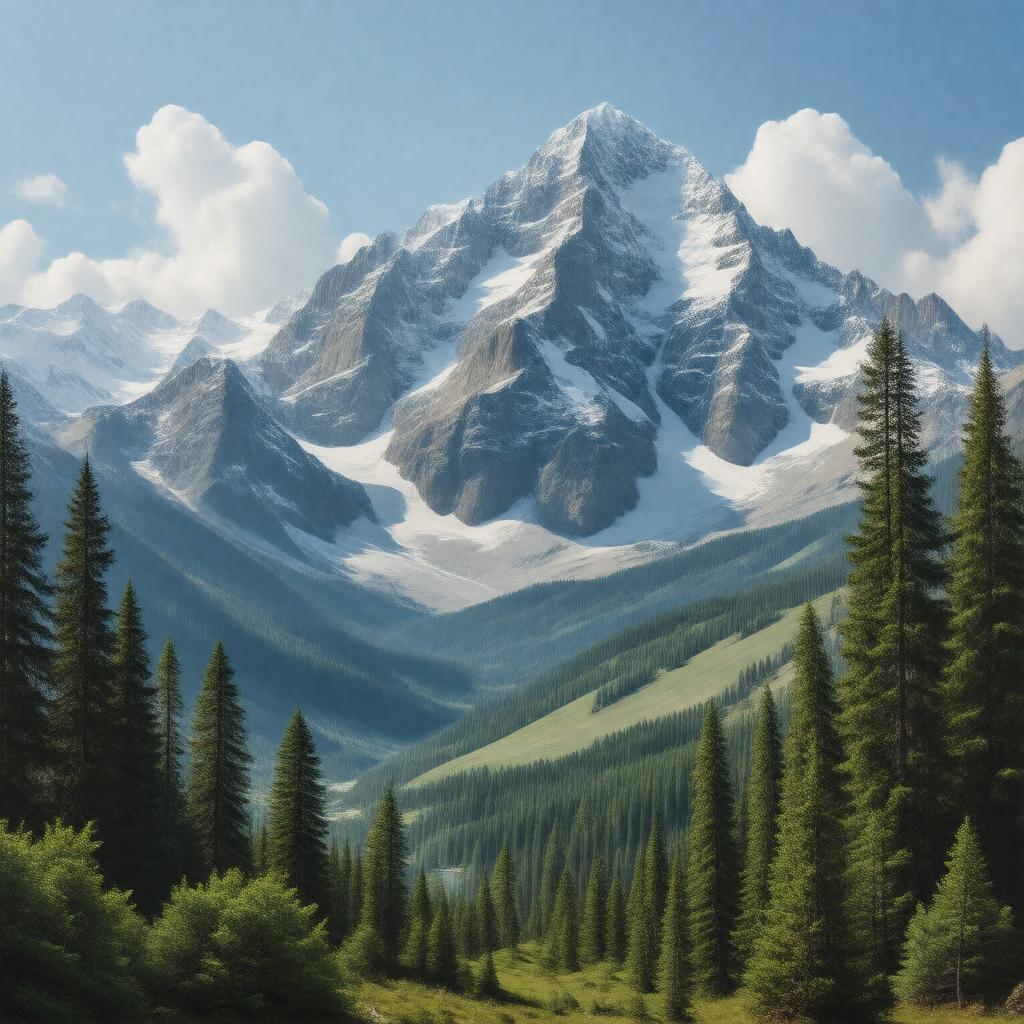 AI-created image of Sierra Nevada