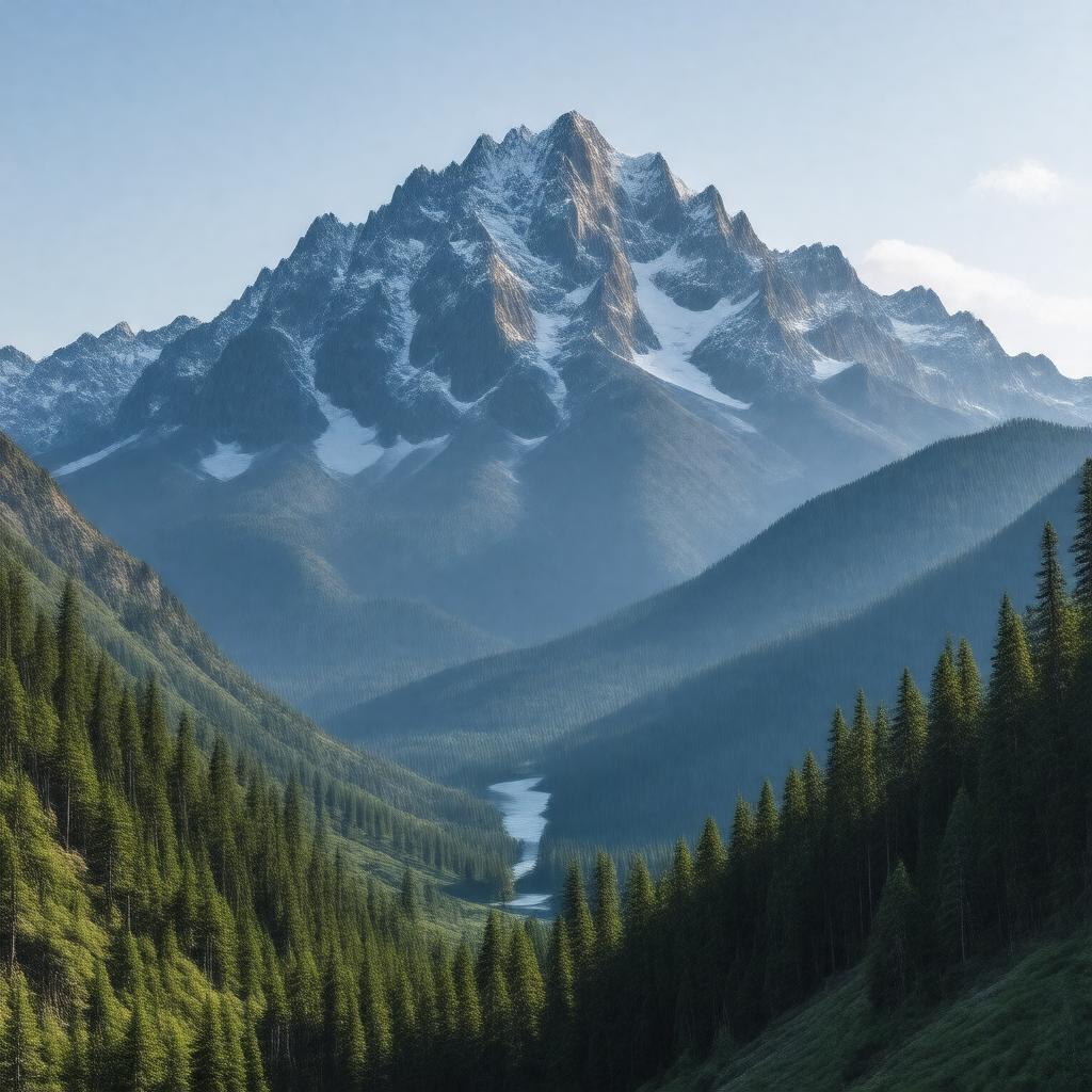 AI-created image of Sierra Nevada Mountains