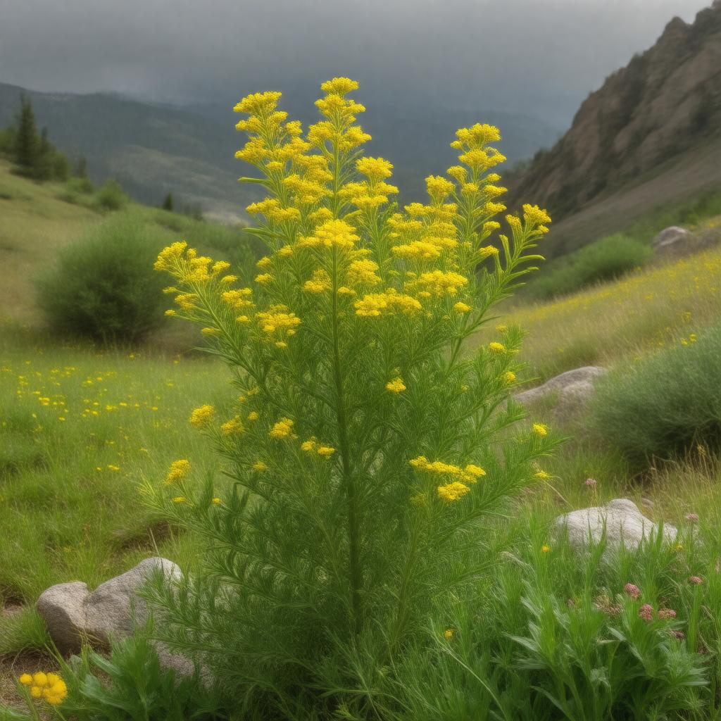 AI-created image of Sierra Nevada goldenrod