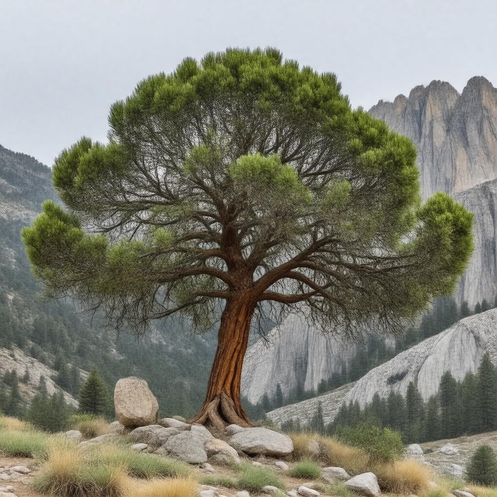 AI-created image of Sierra juniper