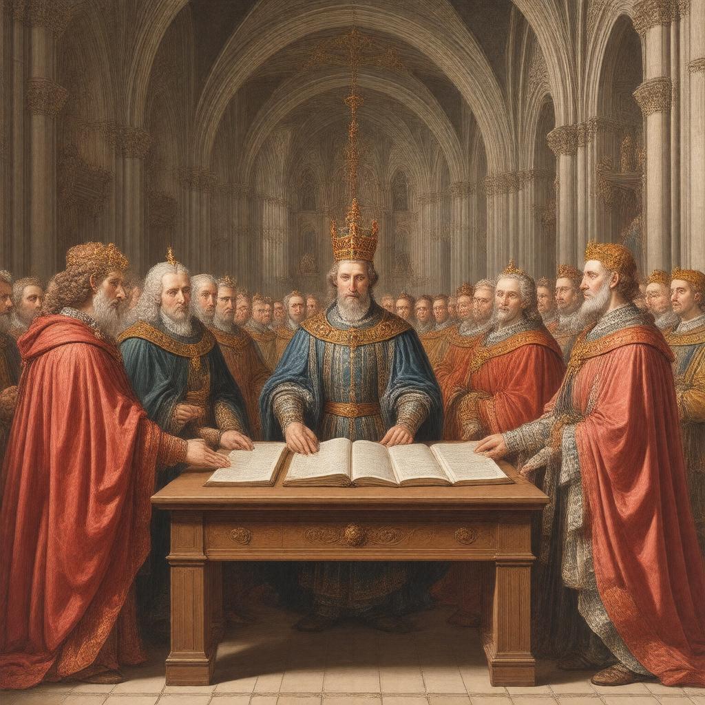 AI-created image of Signed Treaty of Medina del Campo