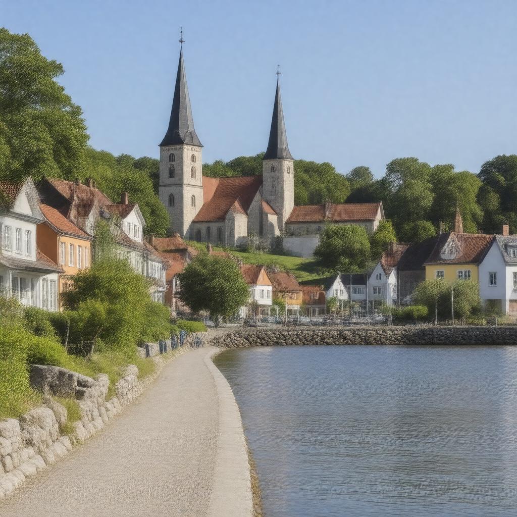 AI-created image of Sigtuna town
