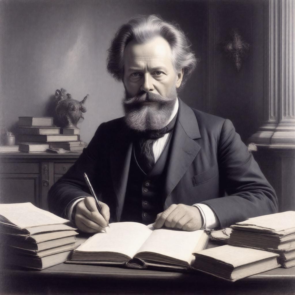 AI-created image of Sigurd Ibsen