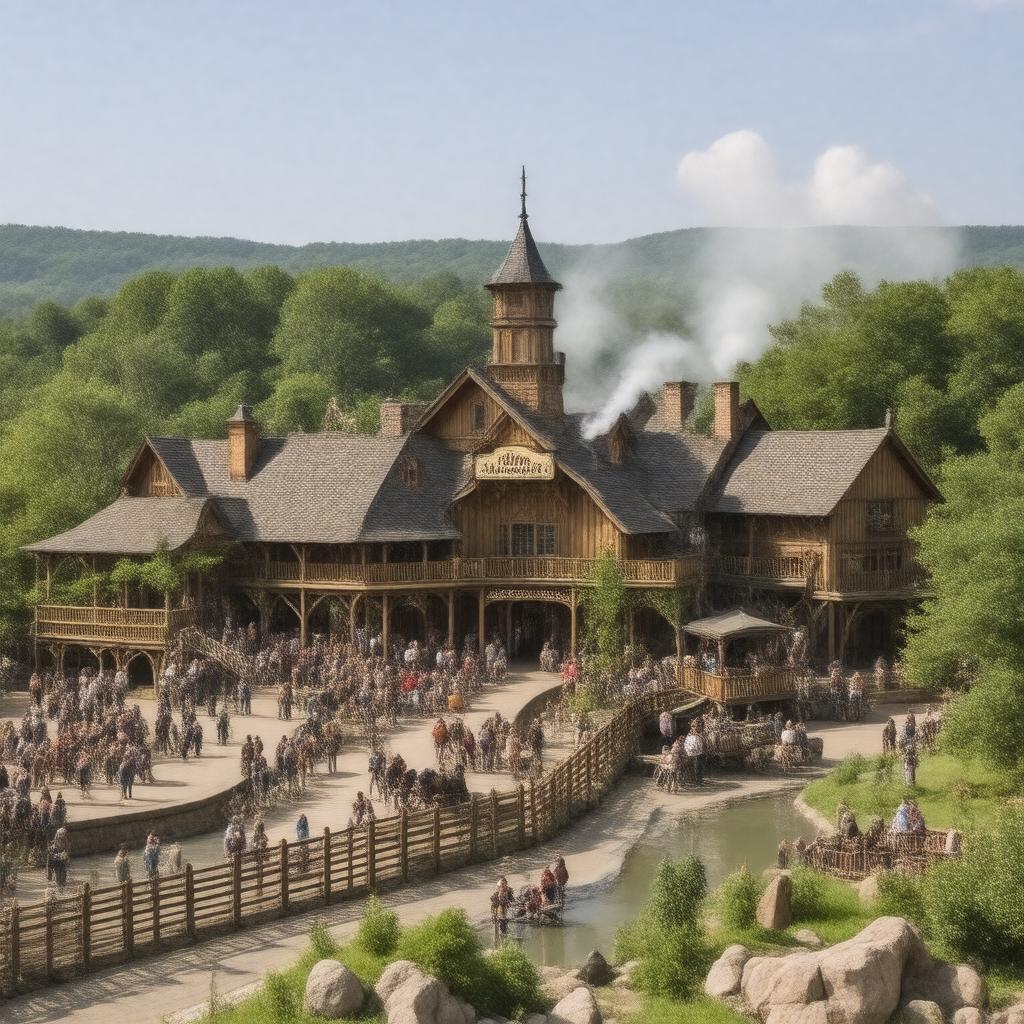 AI-created image of Silver Dollar City