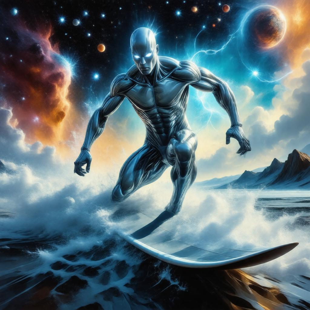 AI-created image of Silver Surfer