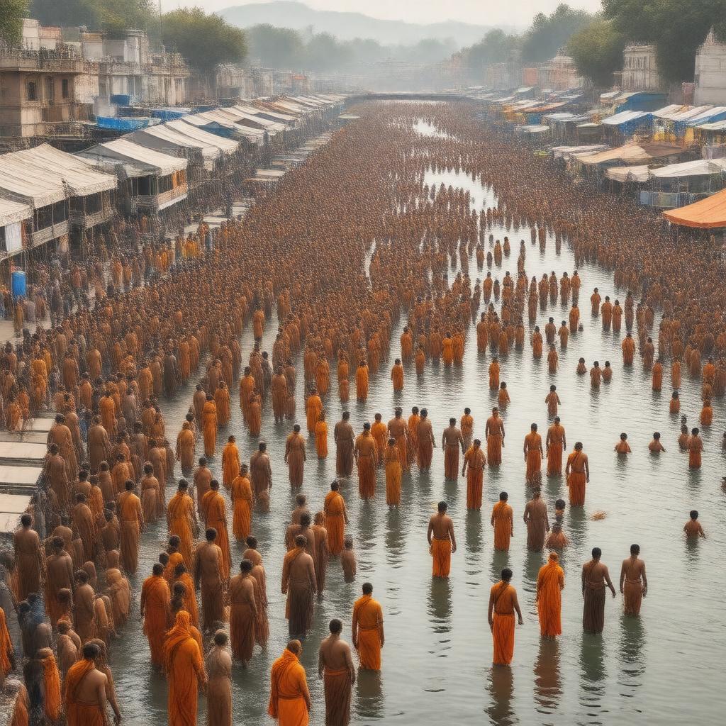 AI-created image of Simhastha (Kumbh Mela)