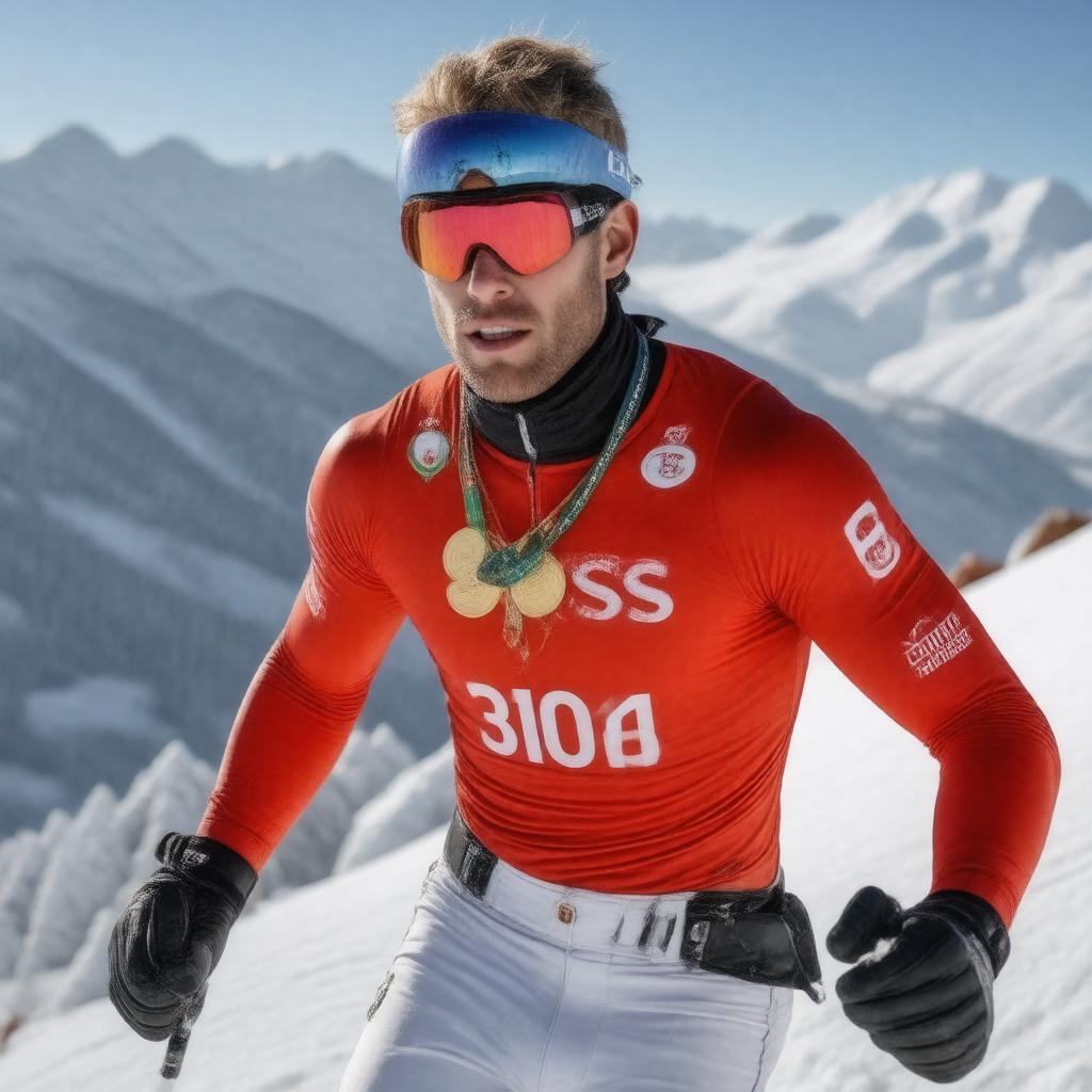 AI-created image of Simon Ammann