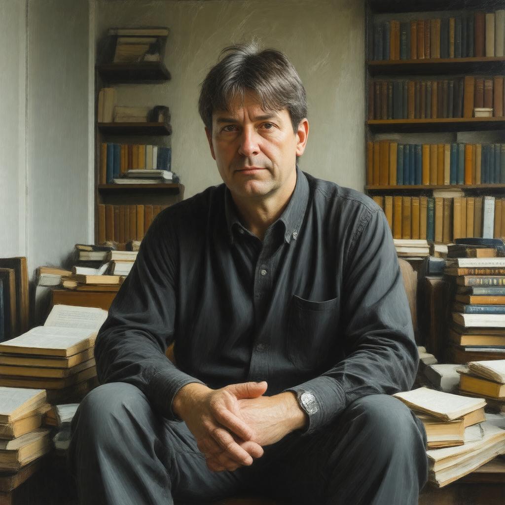 AI-created image of Simon Armitage