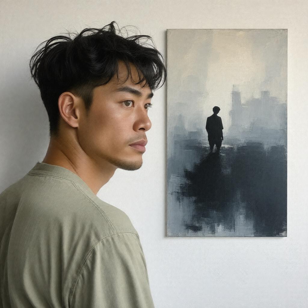 AI-created image of Simon Fujiwara