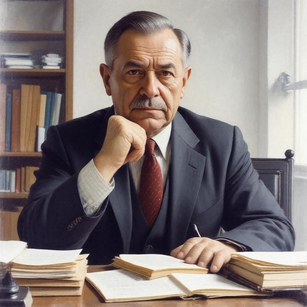 AI-created image of Simon Kuznets