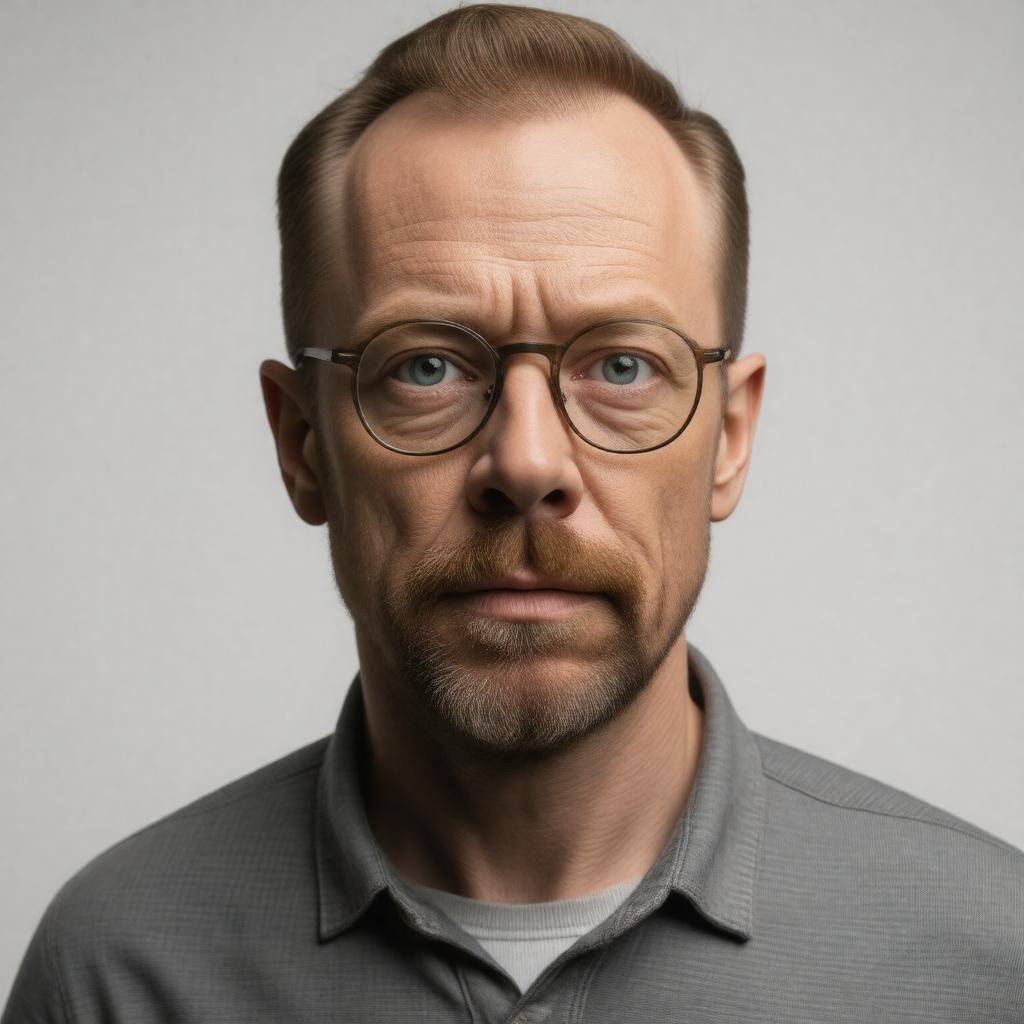 AI-created image of Simon Pegg