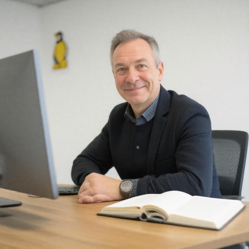 Click to view larger image AI-created image of Simon Phipps