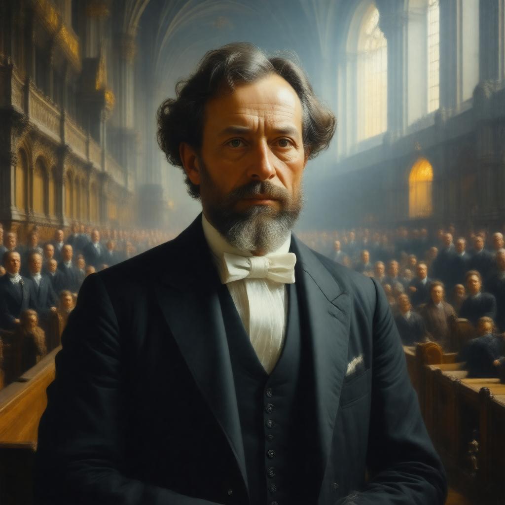 Click to view larger image AI-created image of Simon Preston