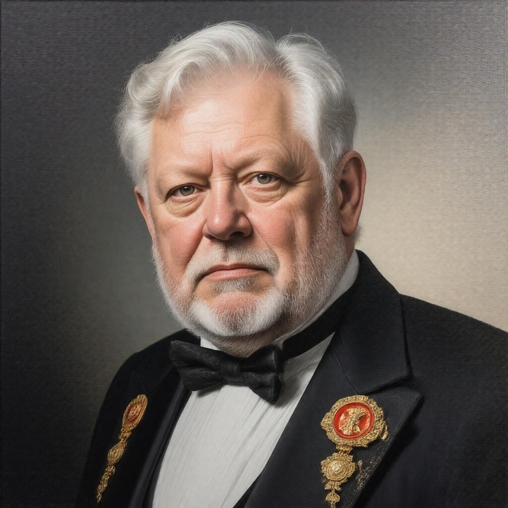 AI-created image of Simon Russell Beale