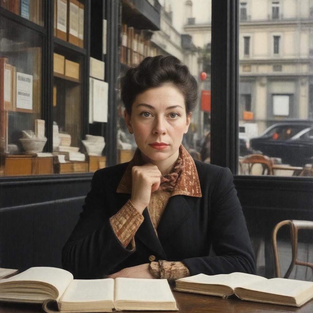 AI-created image of Simone de Beauvoir