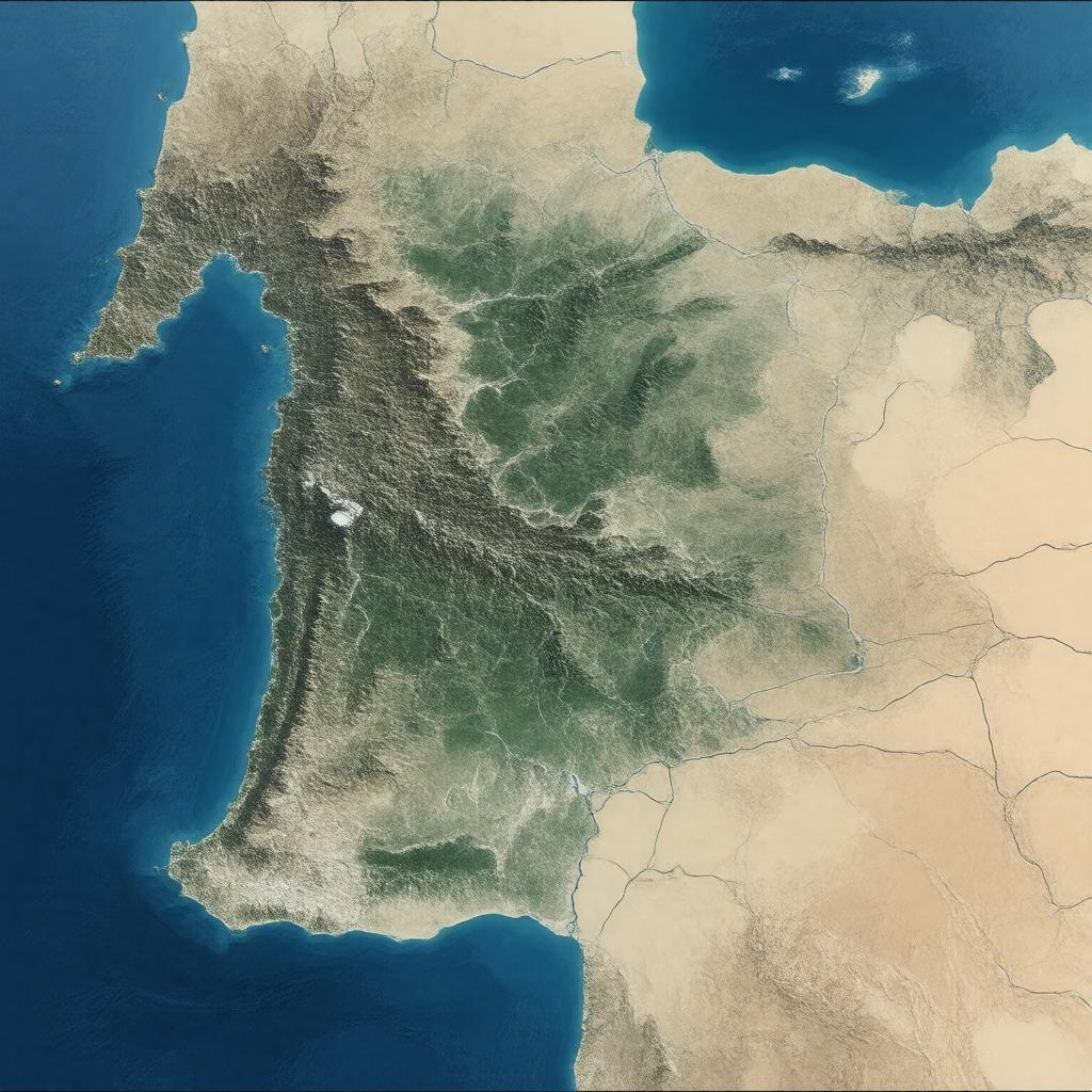AI-created image of Sinai Peninsula