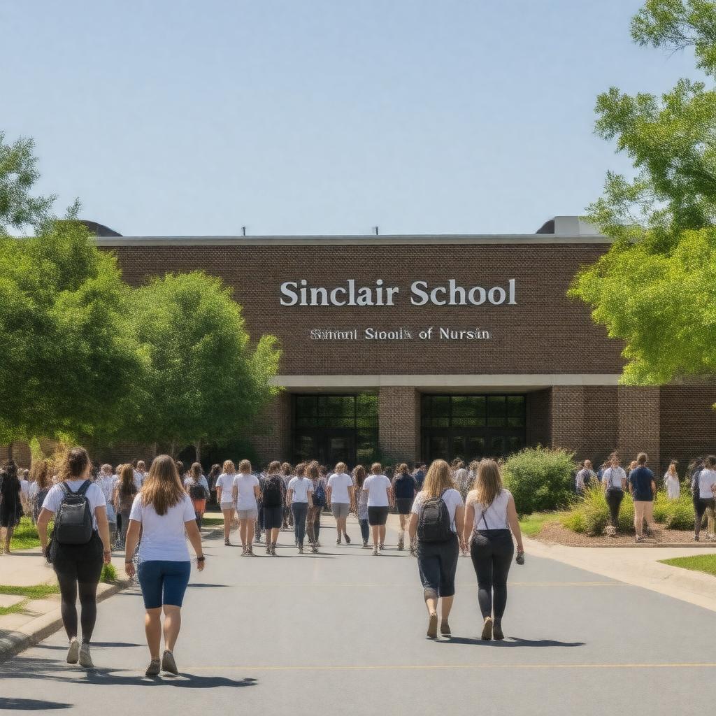 Click to view larger image AI-created image of Sinclair School of Nursing