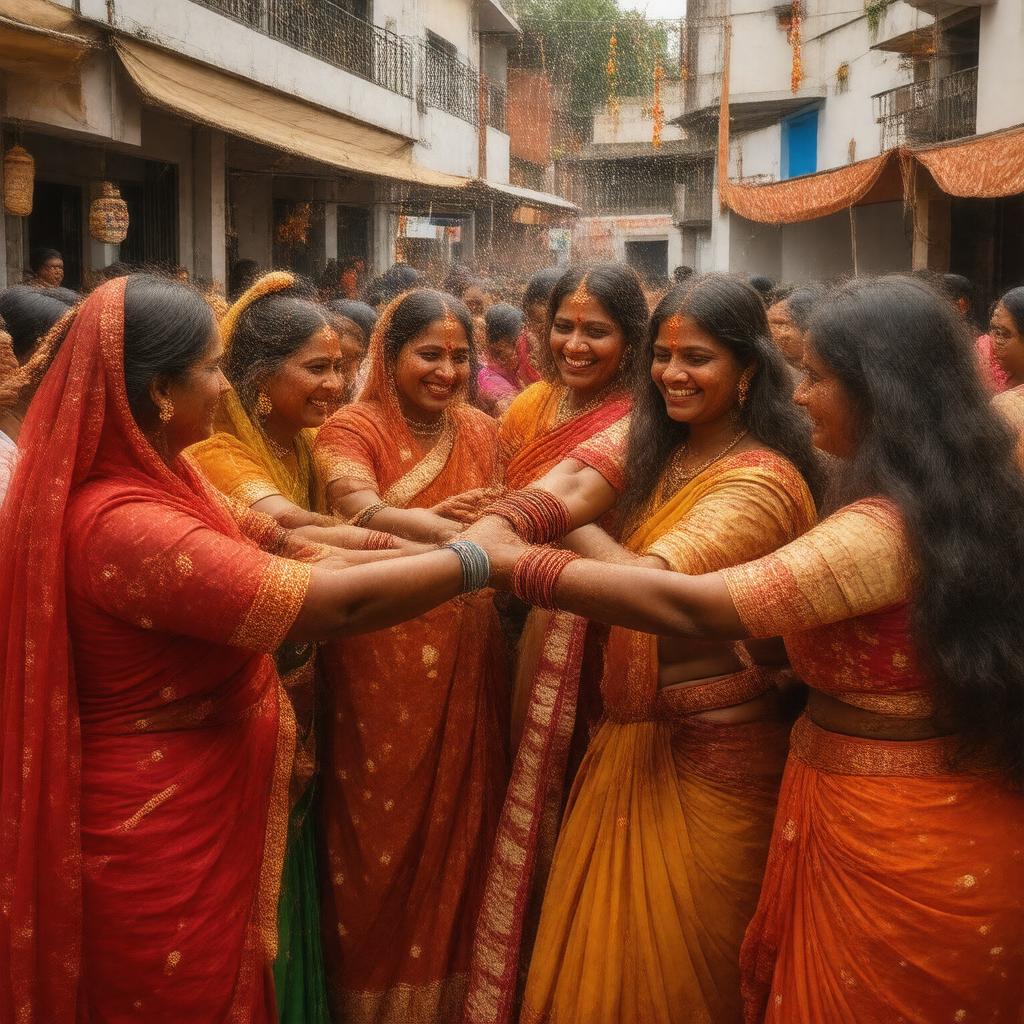 AI-created image of Sindoor Khela