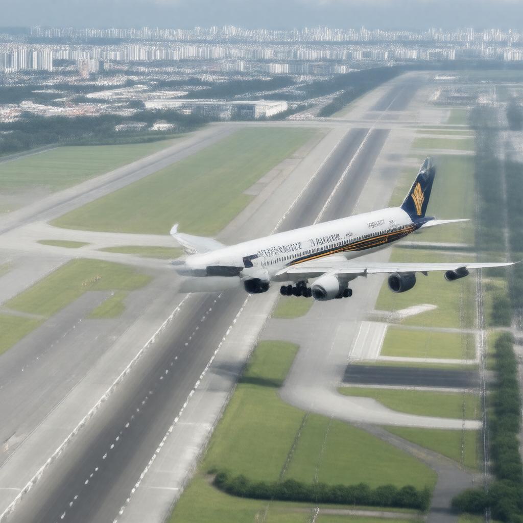 Click to view larger image AI-created image of Singapore–Newark (world's longest non-stop commercial flight)