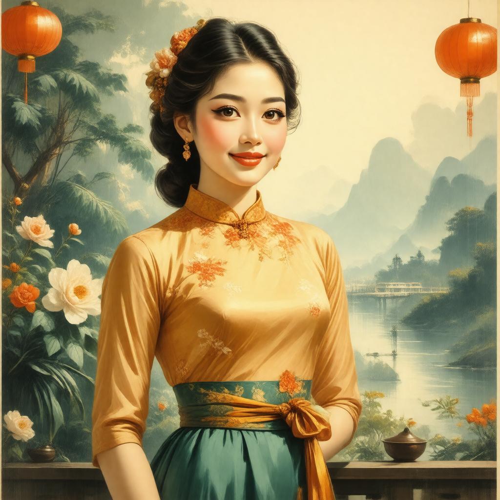 AI-created image of Singapore Girl