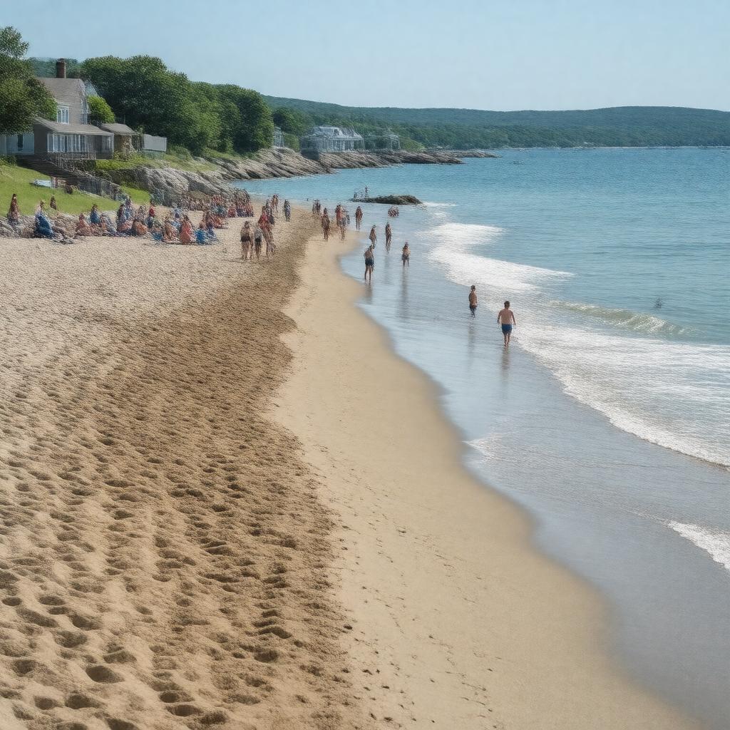 Click to view larger image AI-created image of Singing Beach