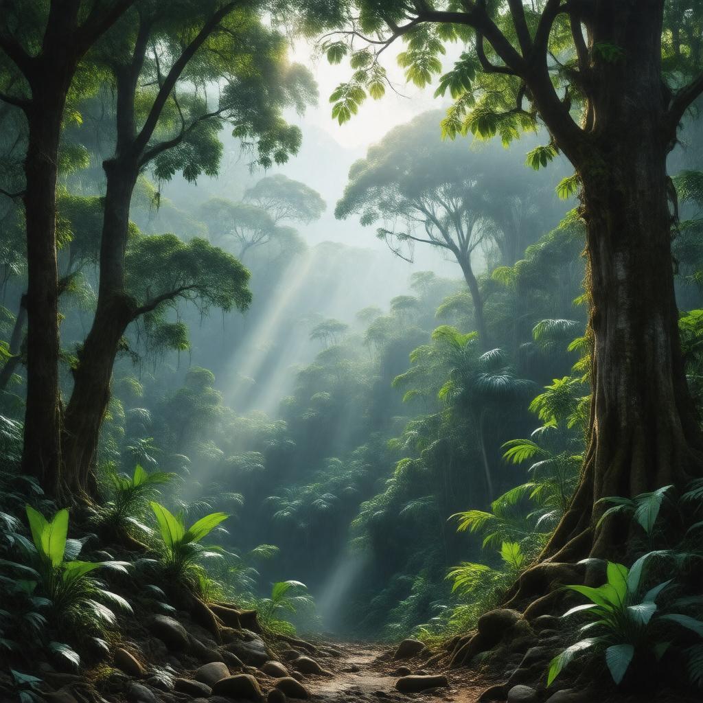 AI-created image of Sinharaja Forest Reserve