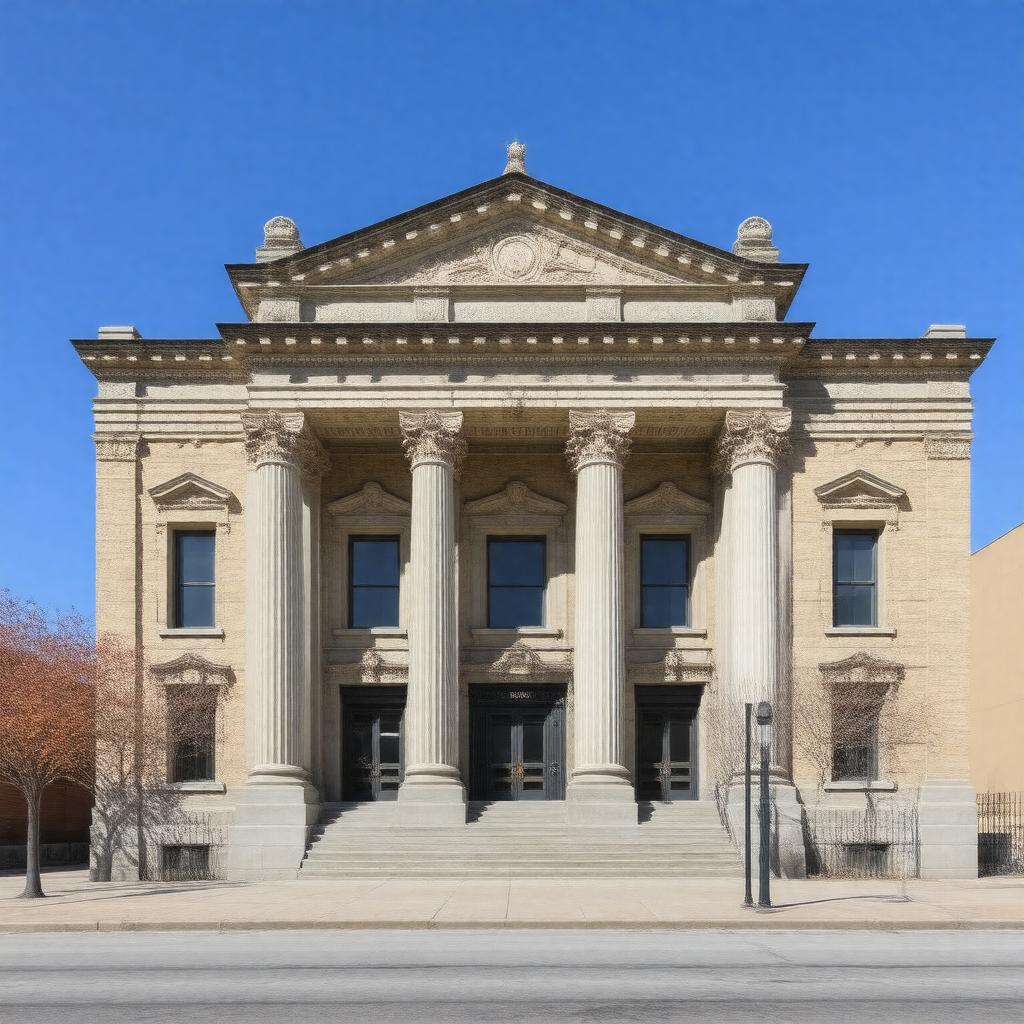 AI-created image of Sioux City Public Library