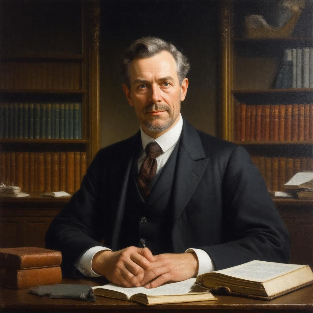 AI-created image of Sir Adam Roberts