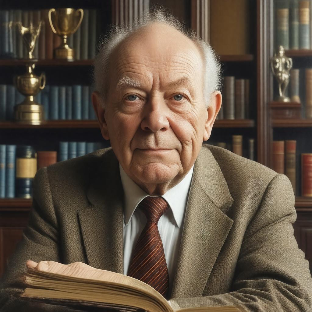 AI-created image of Sir Alan Ayckbourn