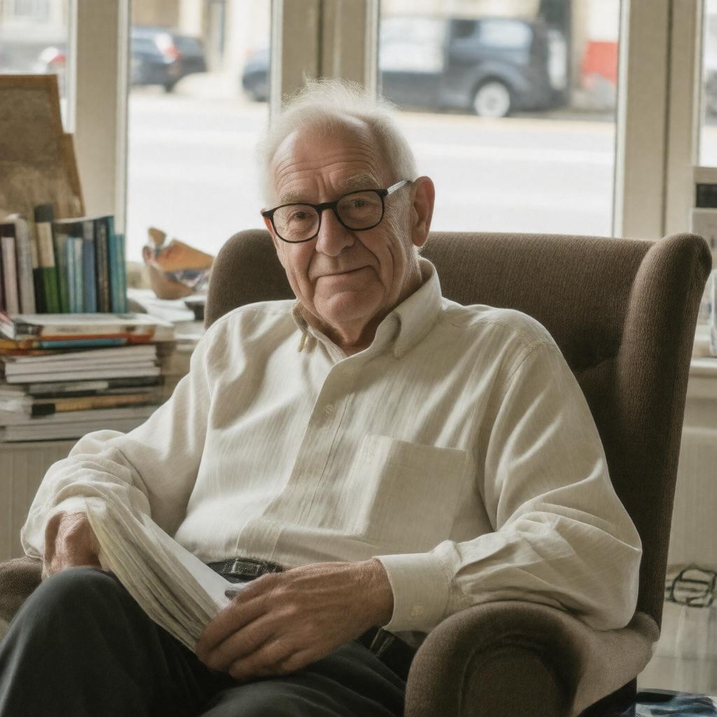 AI-created image of Sir Alan Bennett