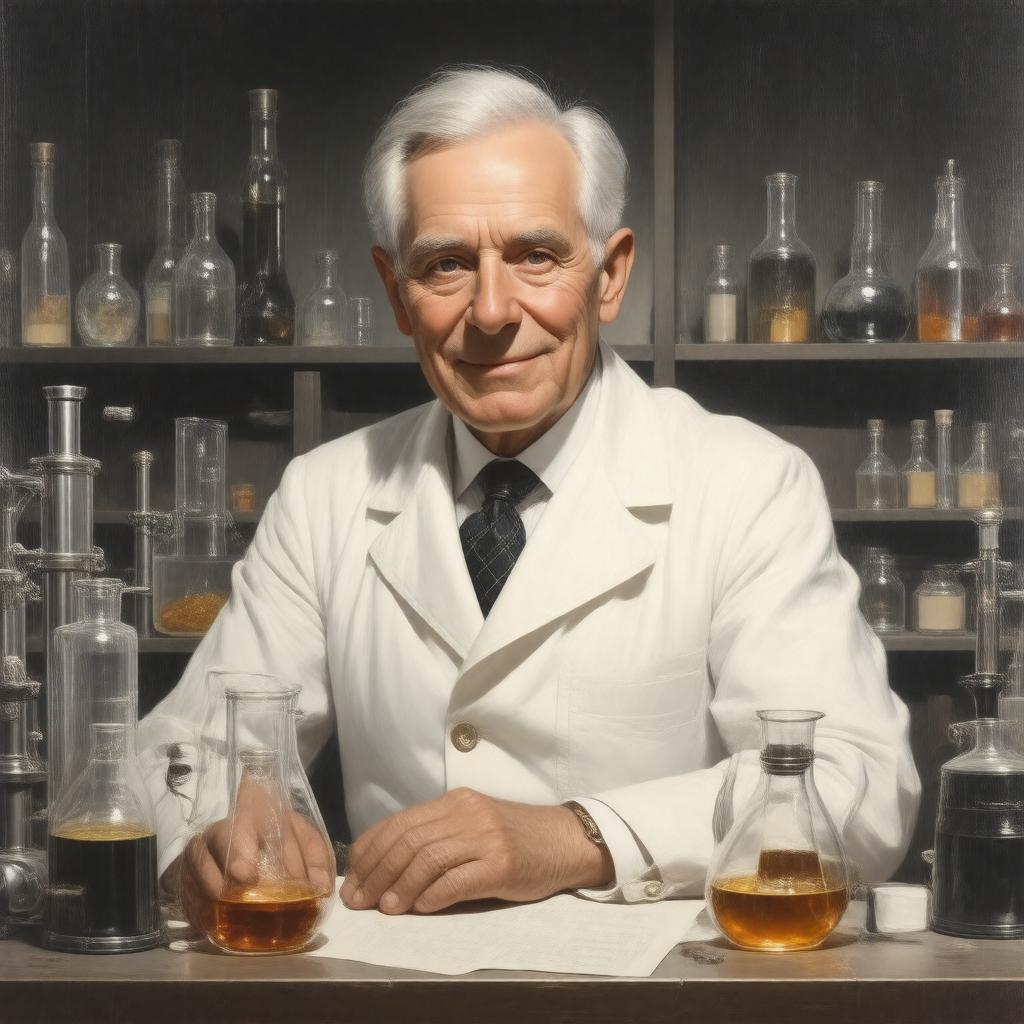 AI-created image of Sir Alexander Fleming