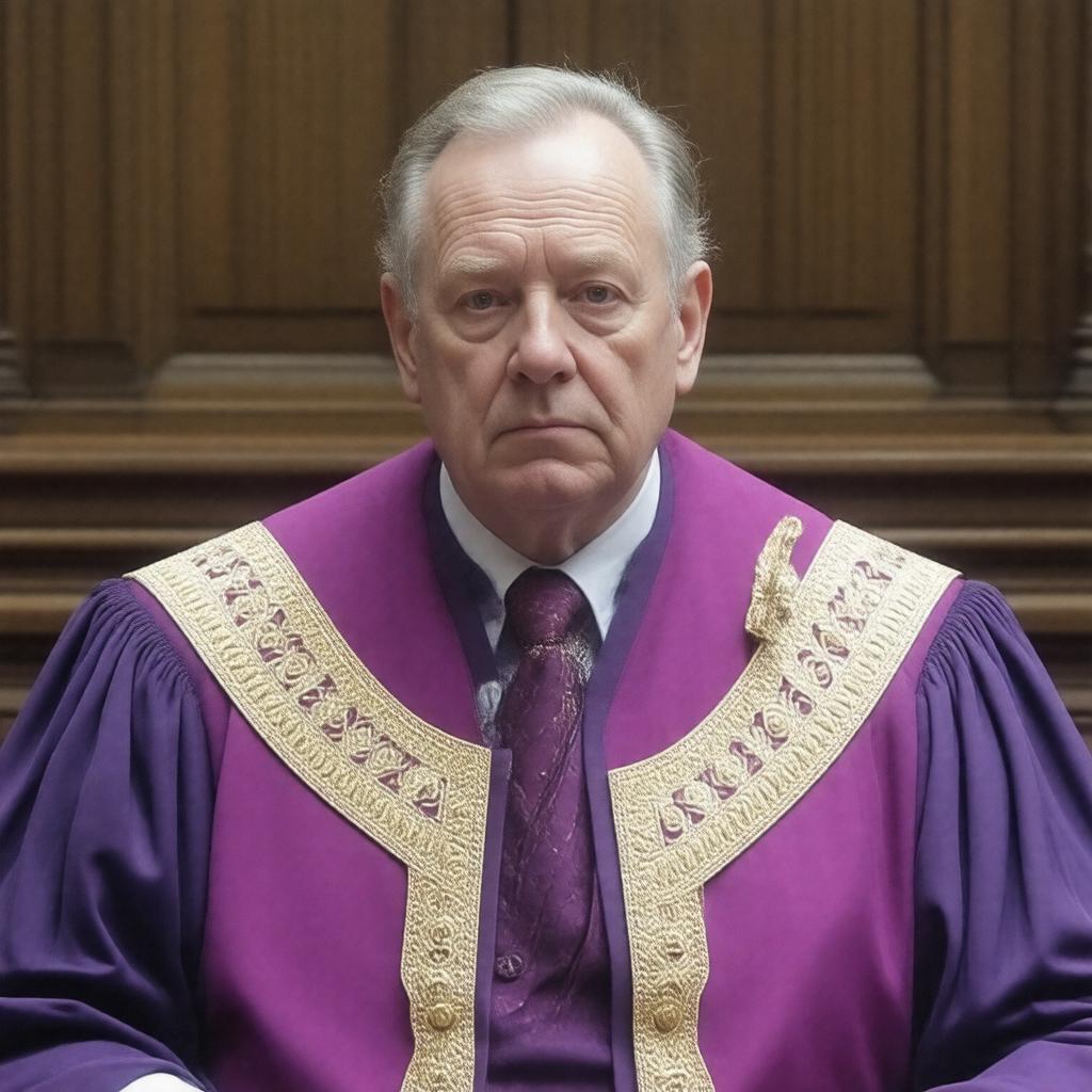 Click to view larger image AI-created image of Sir Andrew Popplewell