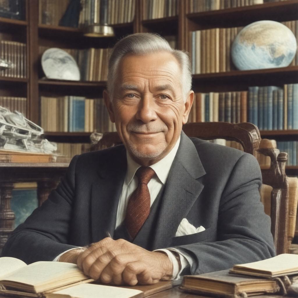 AI-created image of Sir Arthur C. Clarke