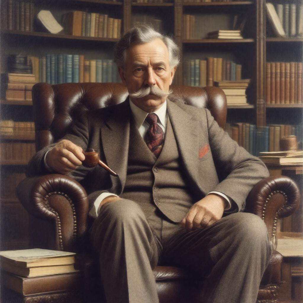 AI-created image of Sir Arthur Conan Doyle