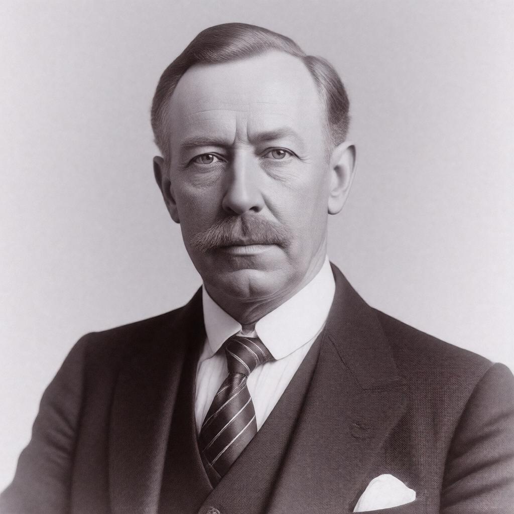Click to view larger image AI-created image of Sir Arthur Steel-Maitland
