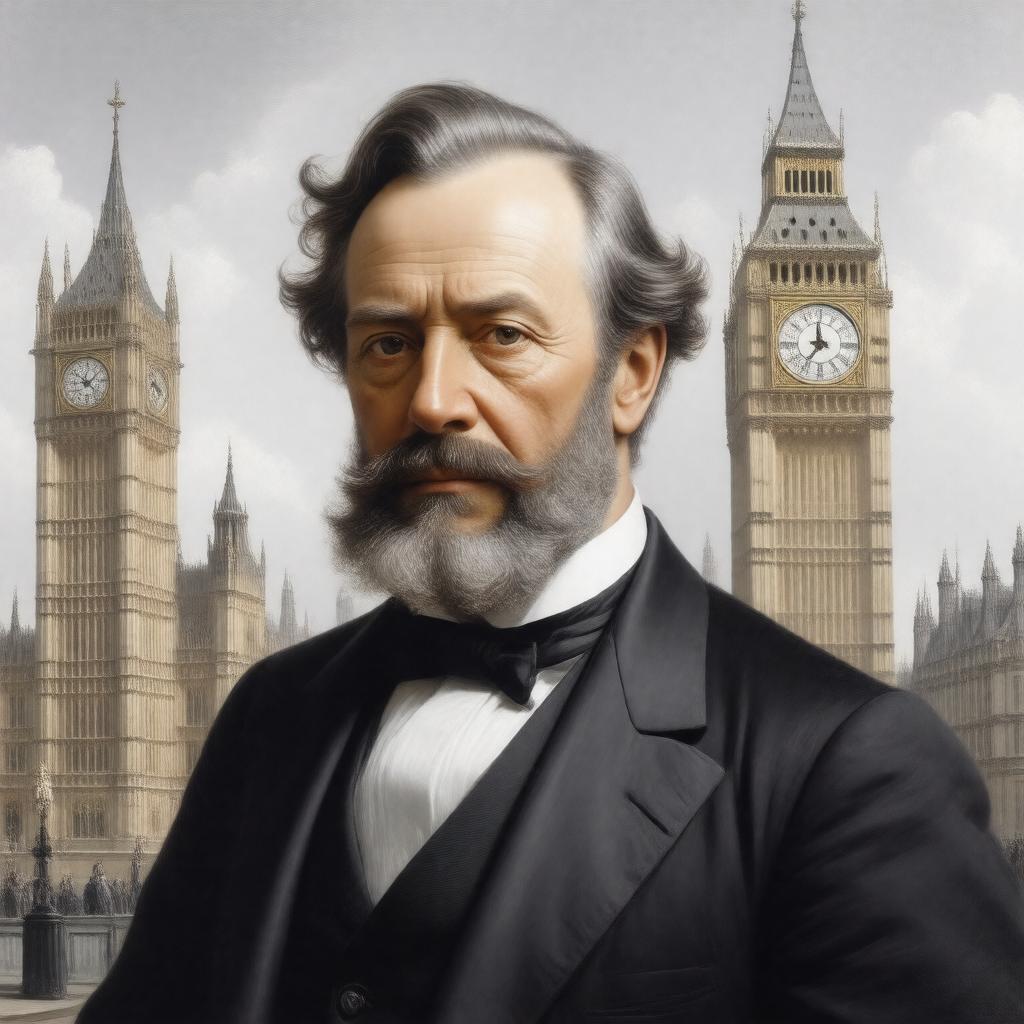 AI-created image of Sir Benjamin Hall