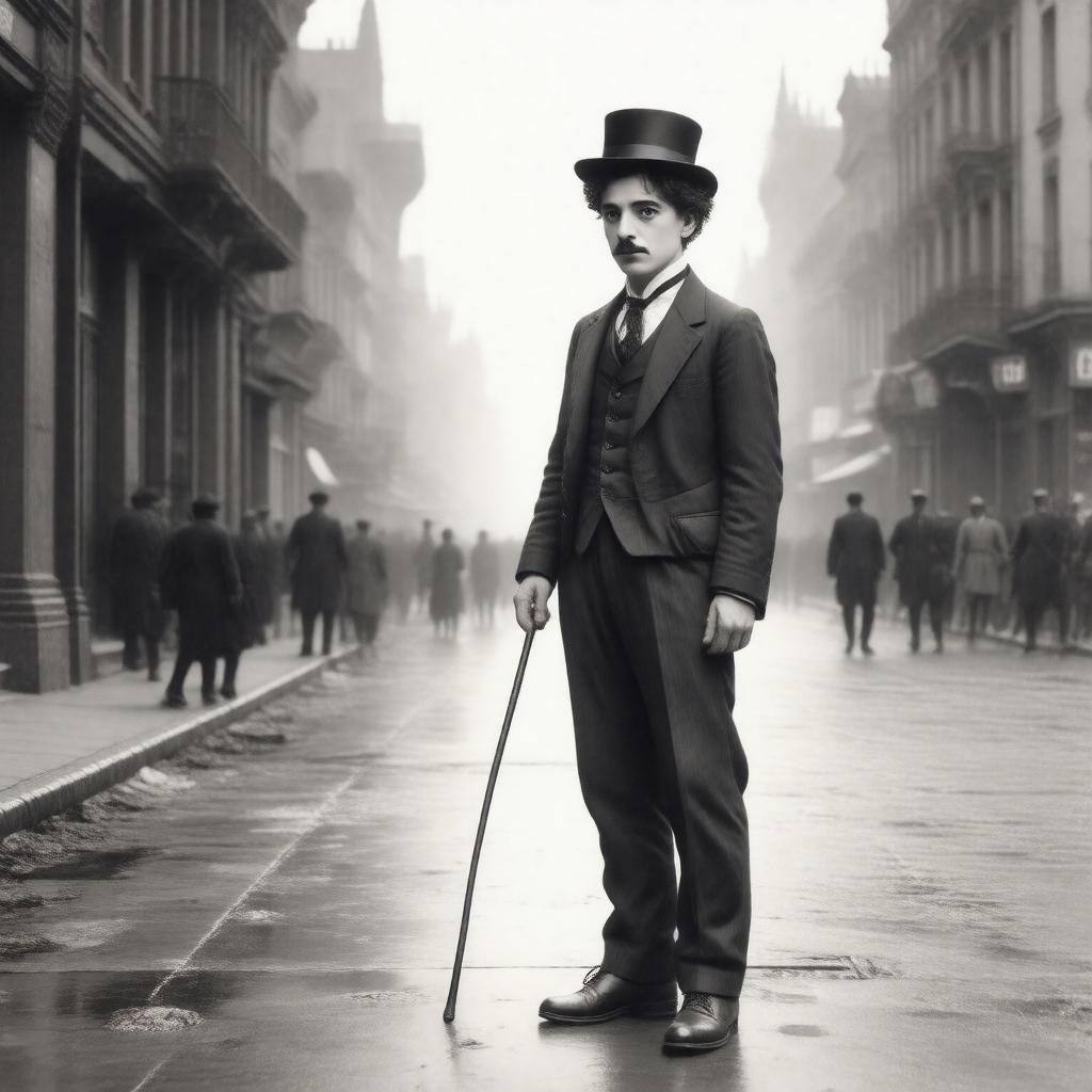 AI-created image of Sir Charles Spencer Chaplin