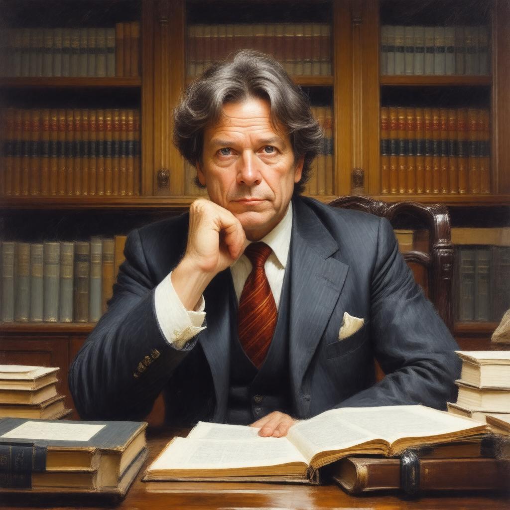 AI-created image of Sir David Hare