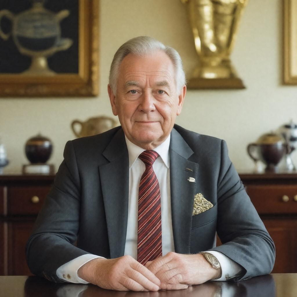 Click to view larger image AI-created image of Sir David Richards