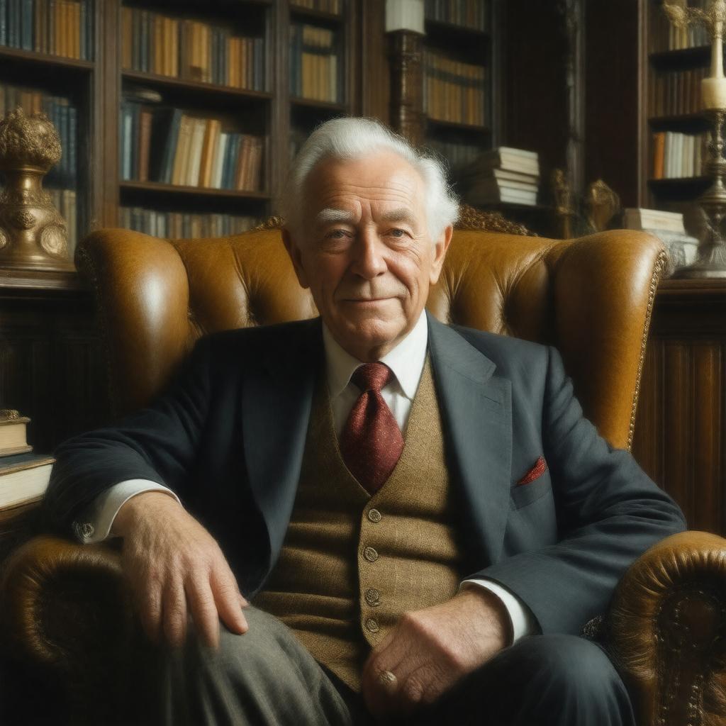 AI-created image of Sir Derek Jacobi