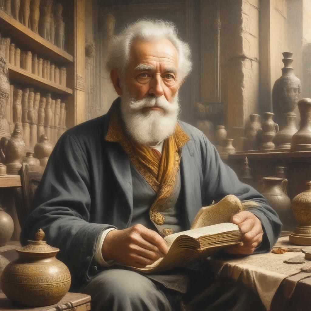 Click to view larger image AI-created image of Sir Edwin Smith