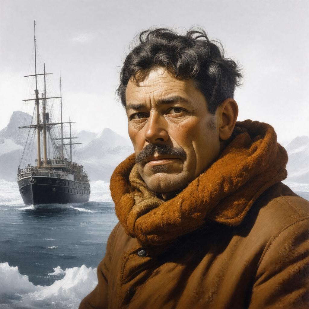 AI-created image of Sir Ernest Shackleton