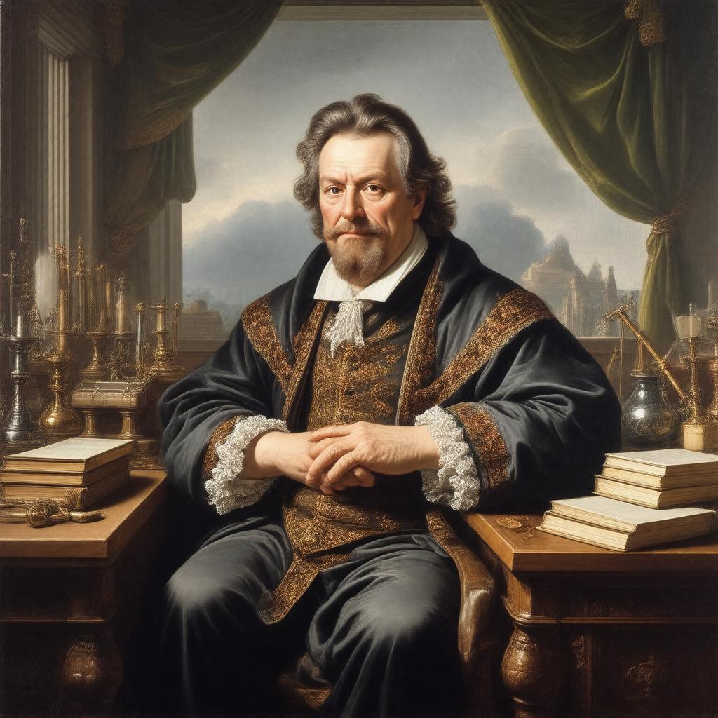 AI-created image of Sir Francis Bacon