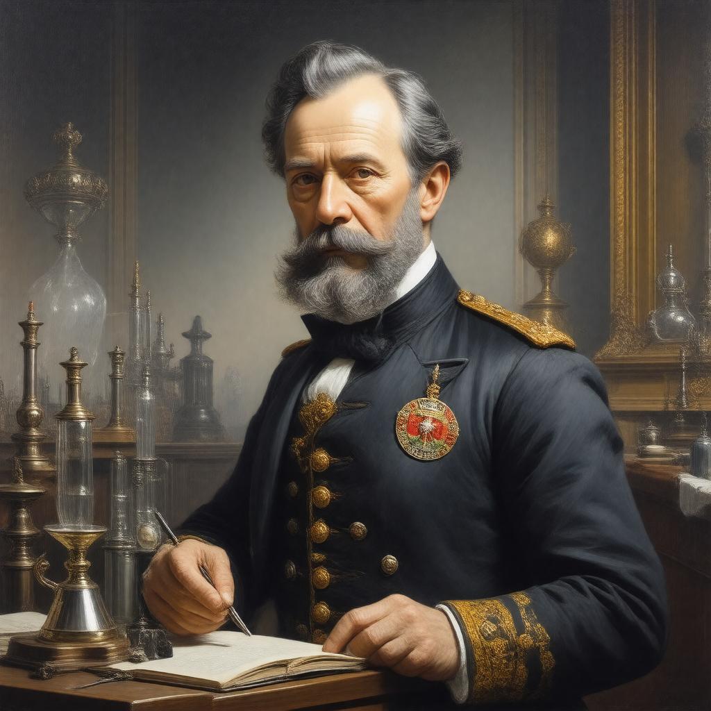 Click to view larger image AI-created image of Sir Frederick Augustus Abel