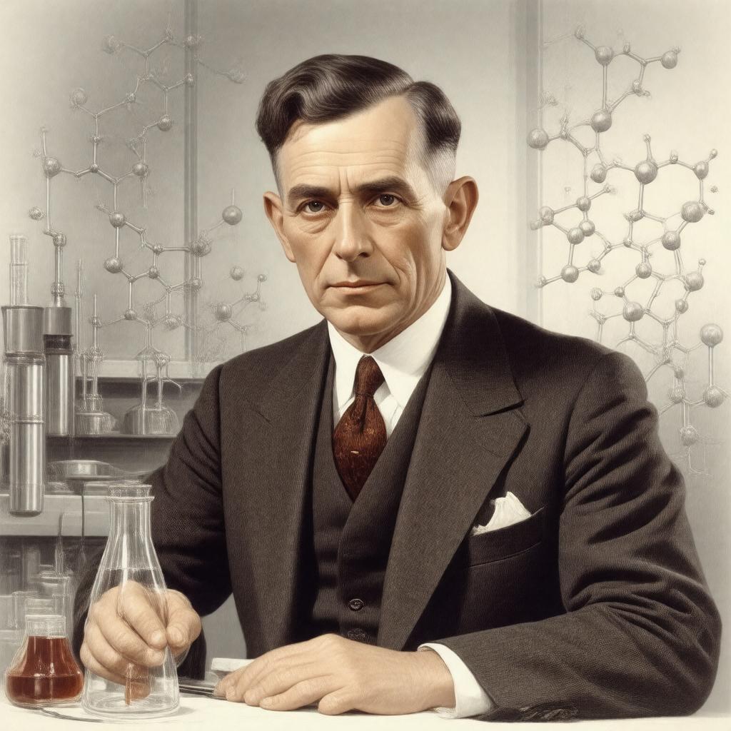 AI-created image of Sir Frederick Sanger